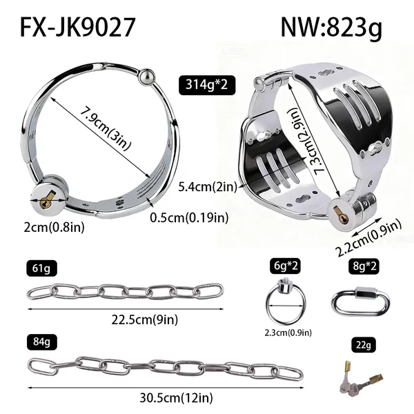 Cold Chain - Metal Ankle Cuff Series