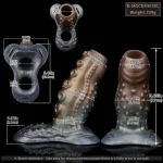 Dragon King - Cock Sleeve With Strap on 5 Sizes