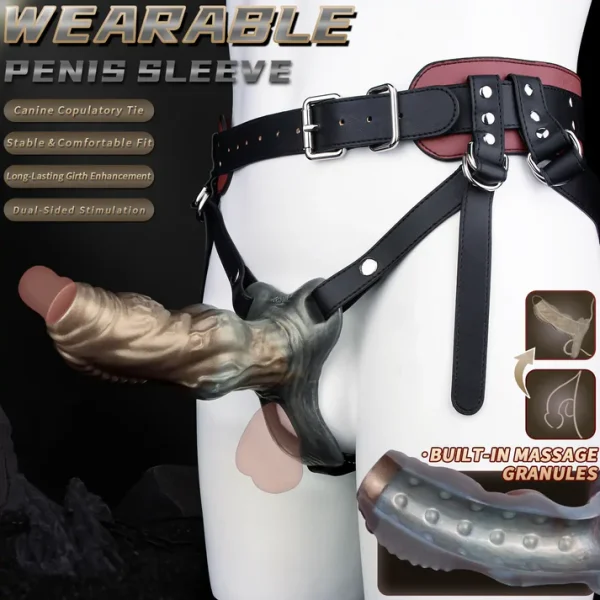 Dragon King - Cock Sleeve With Strap on 5 Sizes