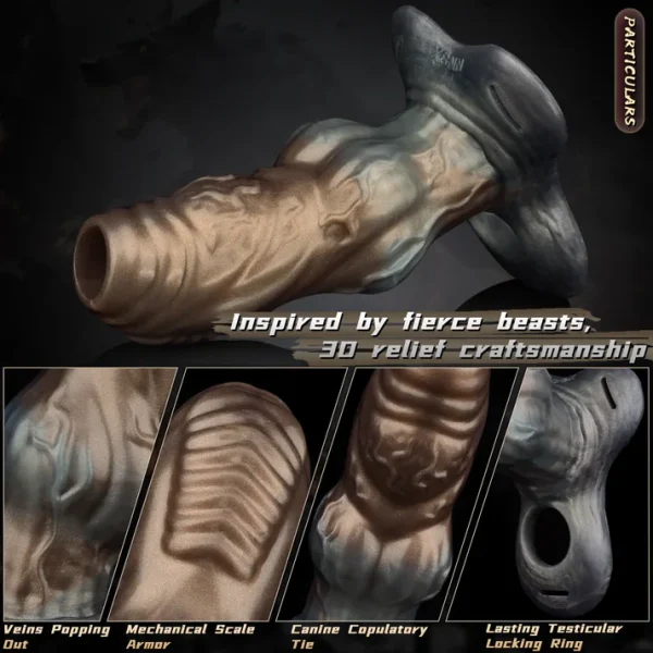 Dragon King - Cock Sleeve With Strap on 5 Sizes