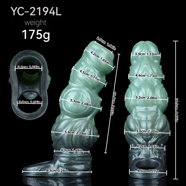 Emerald Dream Series - Dog Knotted Cock Sleeve