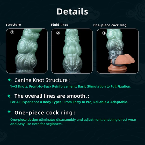 Emerald Dream Series - Dog Knotted Cock Sleeve