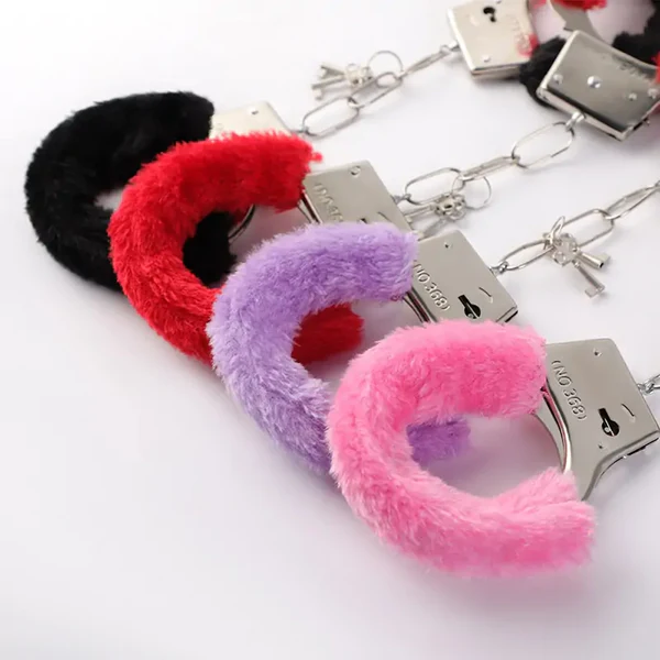 Pink Fuzzy Handcuffs Classic Design