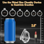 Rubber Transparent Chastity Cage - Flexible Design