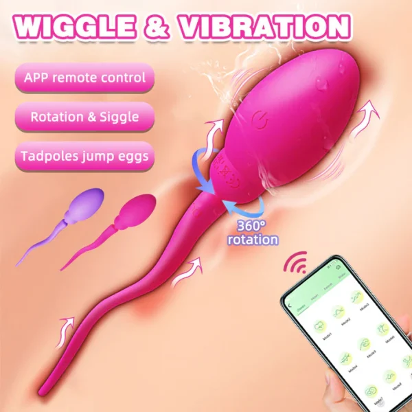 Sperm Design Vibrator With App