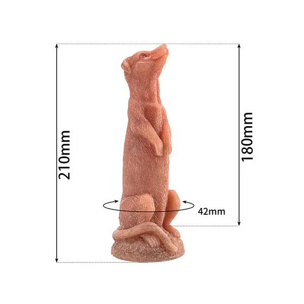 Standing Puppy - Dog Statue Dildo 8 Inches