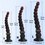 Walnut - Real Textured Long Dildo 19.2 Inches
