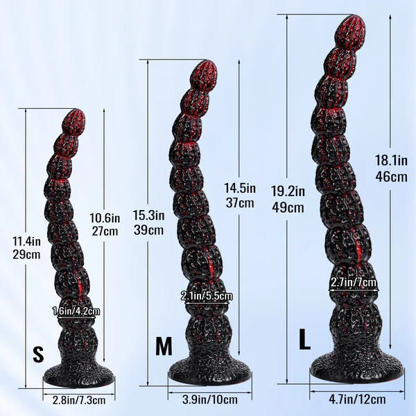 Walnut - Real Textured Long Dildo 19.2 Inches