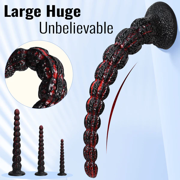 Walnut - Real Textured Long Dildo 19.2 Inches