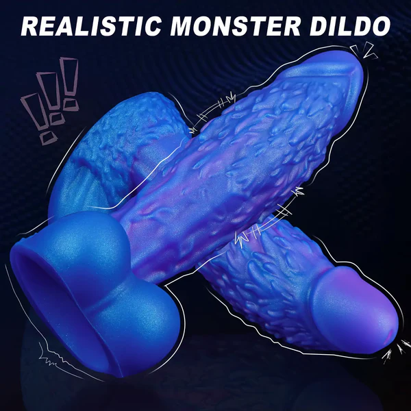 Wolf Man - Blue Beast Dildo 7.8 Inches
