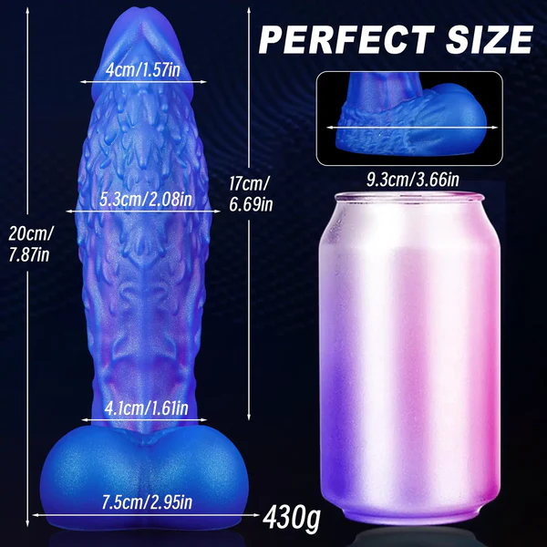 Wolf Man - Blue Beast Dildo 7.8 Inches