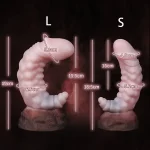 Worm - Pink Textured Dildo