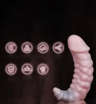 Worm - Pink Textured Dildo