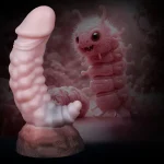 Worm - Pink Textured Dildo