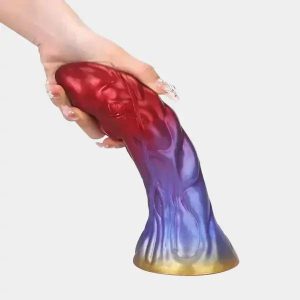 Rainbow Phoenix - Curved Suction Cup Dildo 8 Inches