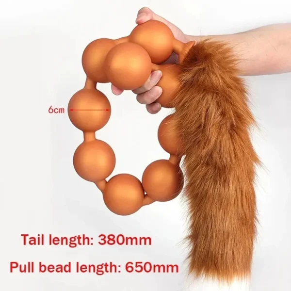 Anesidora Tailed Anal Beads 3 Sizes