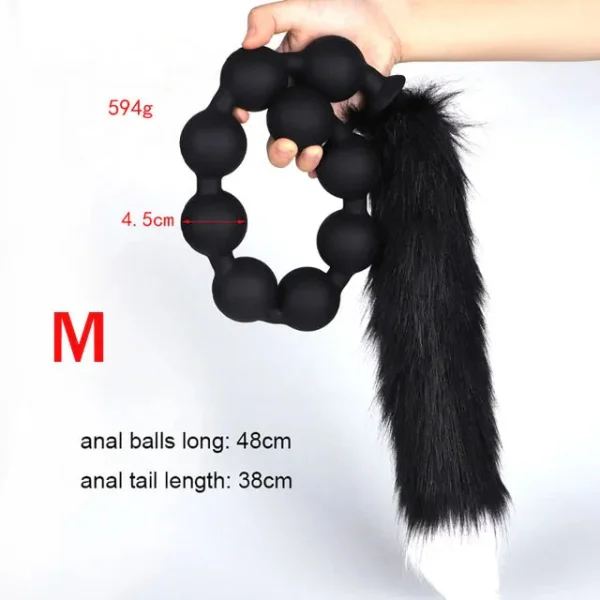 Anesidora Tailed Anal Beads 3 Sizes