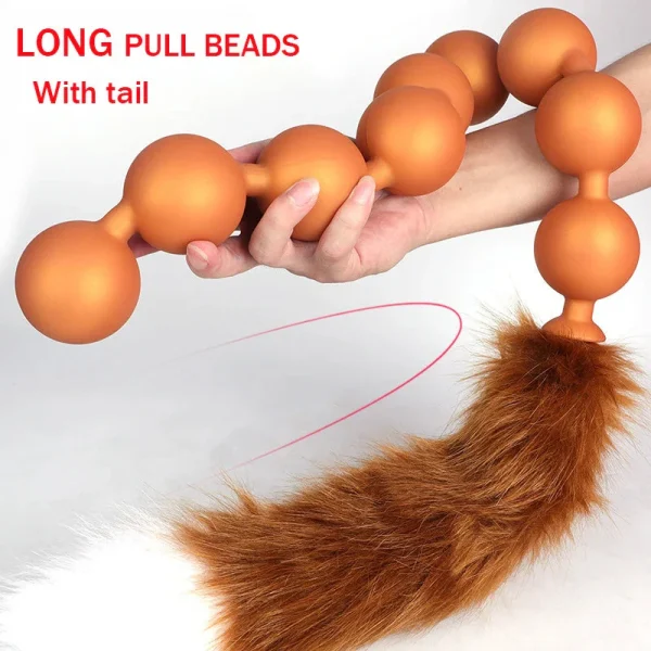Anesidora Tailed Anal Beads 3 Sizes