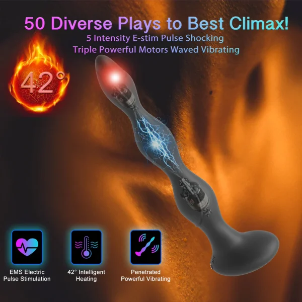 Batons - E Stim Butt Beads 10 Inches