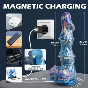 Blizzard – Thrusting Ice Wolf Dildo 9 Inches (2)