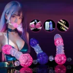 Crystal - Ball Gag Dildo 4 Inches