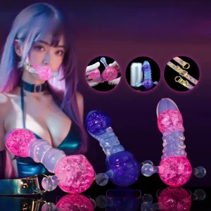 Crystal - Ball Gag Dildo 4 Inches