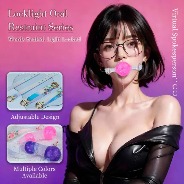 Crystal - Ball Gag Dildo 4 Inches
