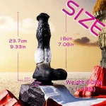 Mr. Barcode - Thrusting Zebra Dildo 9 Inches