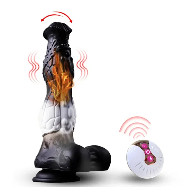 Mr. Barcode - Thrusting Zebra Dildo 9 Inches