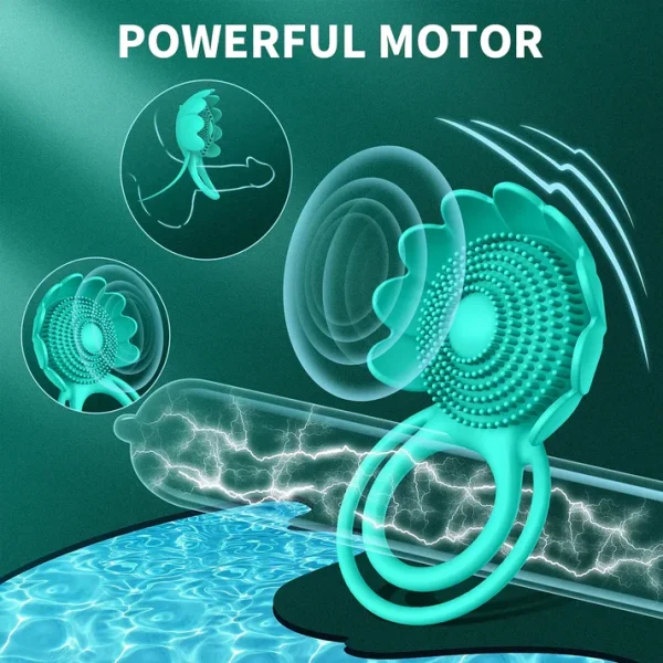 Spring Fling - Cock Ring With Clit Vibe