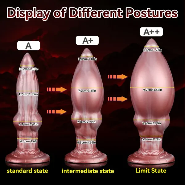 Canine Surge - Dual layer Inflatable Dildo 9 Inches