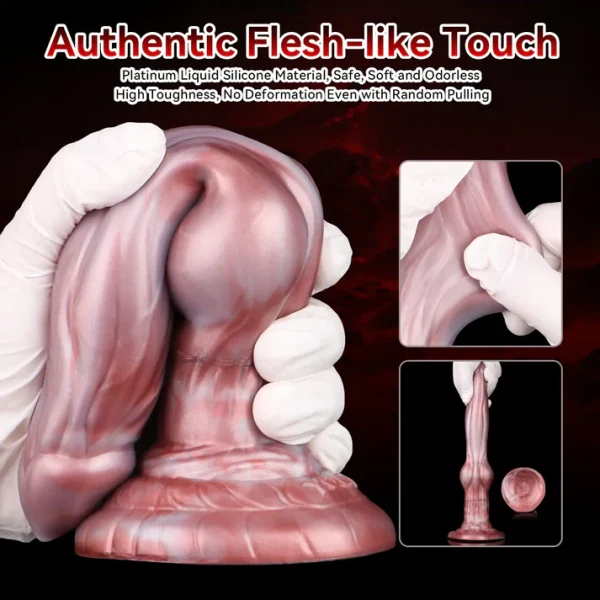 Canine Surge - Dual layer Inflatable Dildo 9 Inches