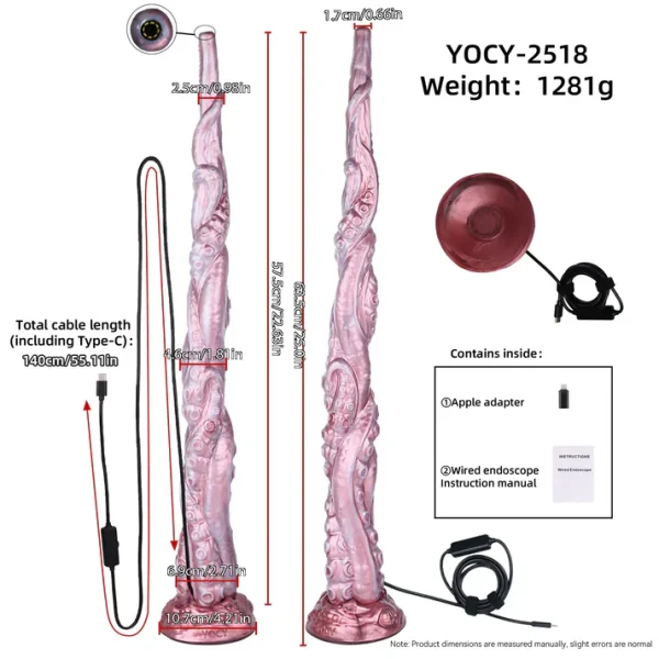 Deep Sea Gaze - Tentacle Camera Dildo 22 Inches