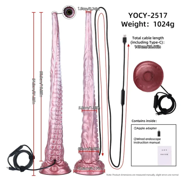 Deep Sea Gaze - Tentacle Camera Dildo 22 Inches