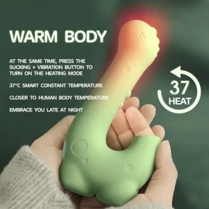 Dino Vibrator - Auto Heating G Spot Design