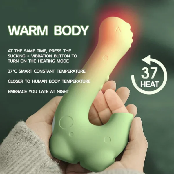 Dino Vibrator - Auto Heating G Spot Design