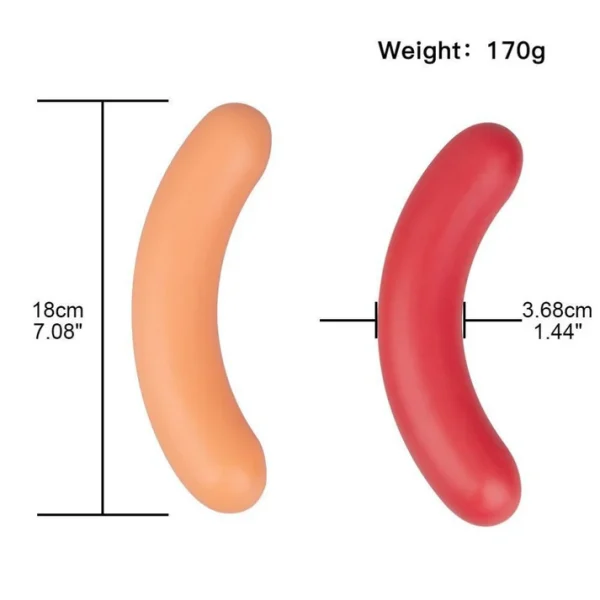 Hot Dog Dildo - Ultra-Flexible Silicone