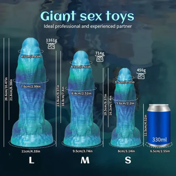 Leviathan - Deep Sea Thick Dildo 3 Size