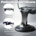 Mythic Beast -  Platinum Silicone Cock Ring Set
