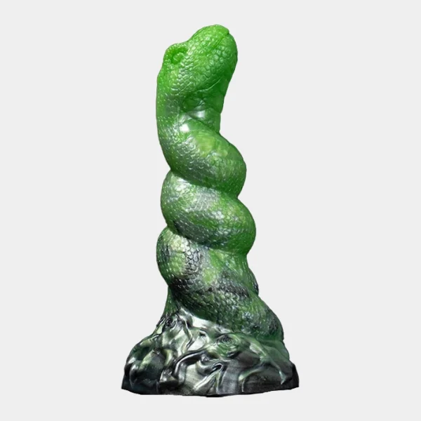 The Grinch Dildo - Spiraling Snake Design 7 Inches