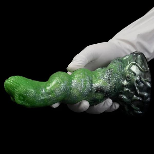 The Grinch Dildo - Spiraling Snake Design 7 Inches