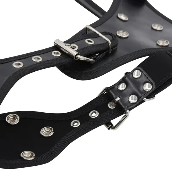 Triple Strap On Dildo - Premium Vegan Leather