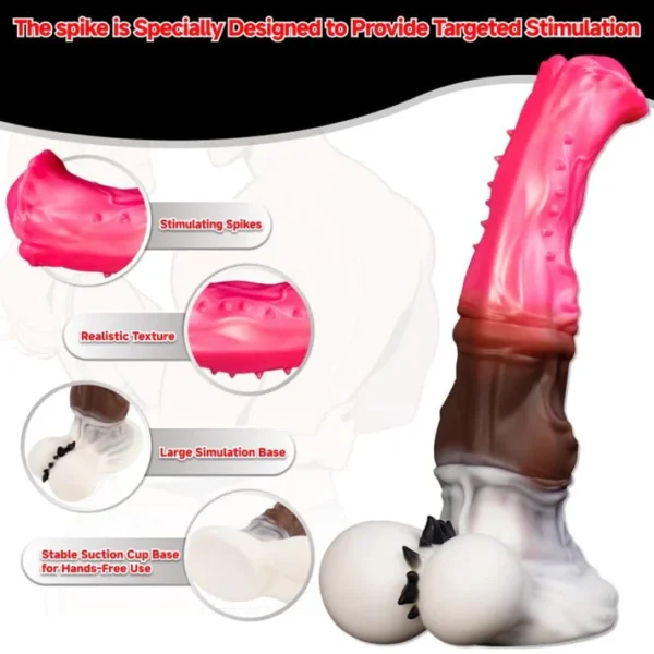 Triton - Triple Color Horse Dildo 12 Inches