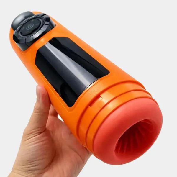 Vibrant Orange - Long Distance Bluetooth Male Masturbator