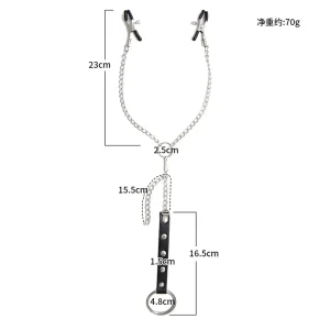 Anesidora Nipple Clamps with Penis Ring