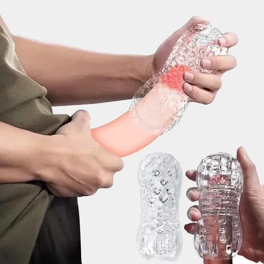 Ball Drainer - Clear Male Compact Stroker