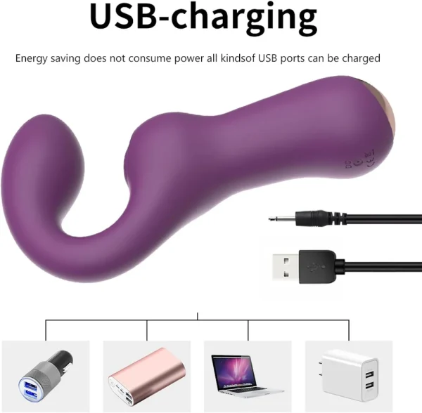 Curved G - Spot Dual Stimulation Vibrator