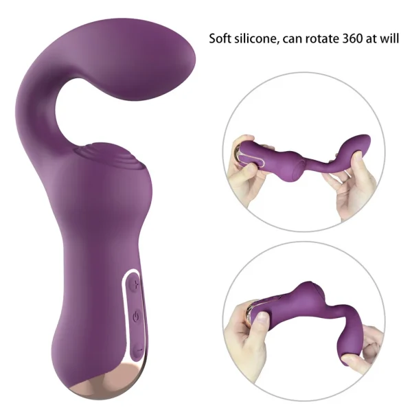 Curved G - Spot Dual Stimulation Vibrator