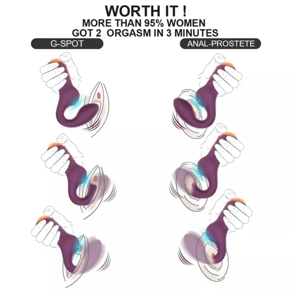 Curved G - Spot Dual Stimulation Vibrator