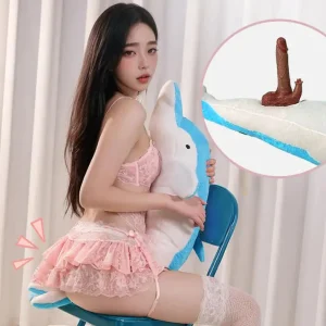 Dolphin Plush - Discreet Pillow With Thrusting Dildo